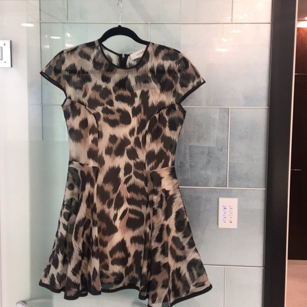 Lover leopard mini dress